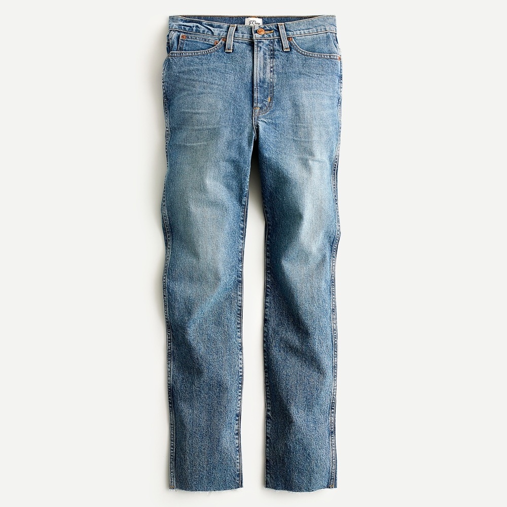 J. Crew 10” Vintage Straight with raw hem NWT